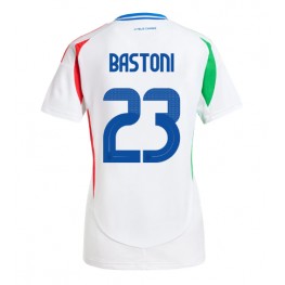 Italië Alessandro Bastoni #23 Uit tenue Dames EK 2024 Korte Mouw