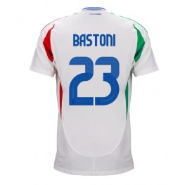 Italië Alessandro Bastoni #23 Uit tenue EK 2024 Korte Mouw