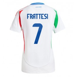 Italië Davide Frattesi #7 Uit tenue Dames EK 2024 Korte Mouw