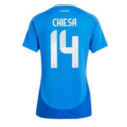 Italië Federico Chiesa #14 Thuis tenue Dames EK 2024 Korte Mouw