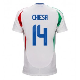 Italië Federico Chiesa #14 Uit tenue EK 2024 Korte Mouw