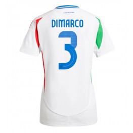 Italië Federico Dimarco #3 Uit tenue Dames EK 2024 Korte Mouw