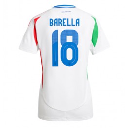 Italië Nicolo Barella #18 Uit tenue Dames EK 2024 Korte Mouw