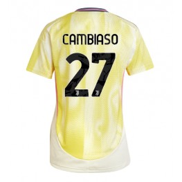 Juventus Andrea Cambiaso #27 Uit tenue Dames 2024-25 Korte Mouw