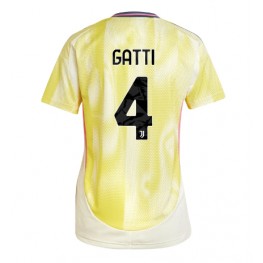 Juventus Federico Gatti #4 Uit tenue Dames 2024-25 Korte Mouw