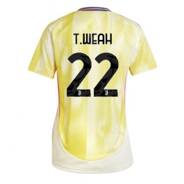 Juventus Timothy Weah #22 Uit tenue Dames 2024-25 Korte Mouw