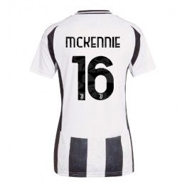 Juventus Weston McKennie #16 Thuis tenue Dames 2024-25 Korte Mouw