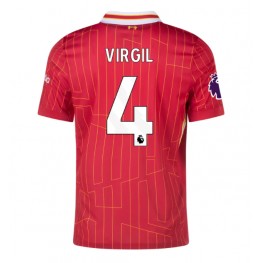 Liverpool Virgil van Dijk #4 Thuis tenue 2024-25 Korte Mouw