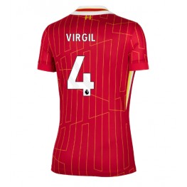 Liverpool Virgil van Dijk #4 Thuis tenue Dames 2024-25 Korte Mouw