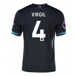 Liverpool Virgil van Dijk #4 Uit tenue 2024-25 Korte Mouw