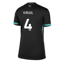 Liverpool Virgil van Dijk #4 Uit tenue Dames 2024-25 Korte Mouw