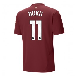 Manchester City Jeremy Doku #11 Derde tenue 2024-25 Korte Mouw