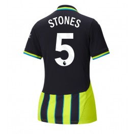 Manchester City John Stones #5 Uit tenue Dames 2024-25 Korte Mouw