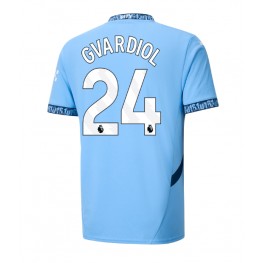 Manchester City Josko Gvardiol #24 Thuis tenue 2024-25 Korte Mouw