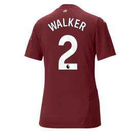 Manchester City Kyle Walker #2 Derde tenue Dames 2024-25 Korte Mouw