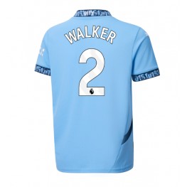 Manchester City Kyle Walker #2 Thuis tenue 2024-25 Korte Mouw