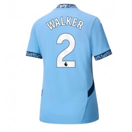 Manchester City Kyle Walker #2 Thuis tenue Dames 2024-25 Korte Mouw