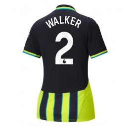 Manchester City Kyle Walker #2 Uit tenue Dames 2024-25 Korte Mouw