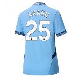 Manchester City Manuel Akanji #25 Thuis tenue Dames 2024-25 Korte Mouw