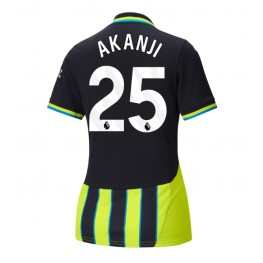 Manchester City Manuel Akanji #25 Uit tenue Dames 2024-25 Korte Mouw