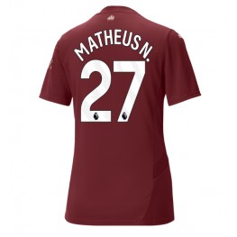 Manchester City Matheus Nunes #27 Derde tenue Dames 2024-25 Korte Mouw