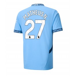 Manchester City Matheus Nunes #27 Thuis tenue 2024-25 Korte Mouw