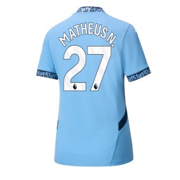 Manchester City Matheus Nunes #27 Thuis tenue Dames 2024-25 Korte Mouw