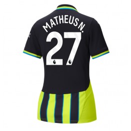 Manchester City Matheus Nunes #27 Uit tenue Dames 2024-25 Korte Mouw