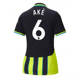 Manchester City Nathan Ake #6 Uit tenue Dames 2024-25 Korte Mouw