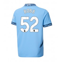 Manchester City Oscar Bobb #52 Thuis tenue 2024-25 Korte Mouw