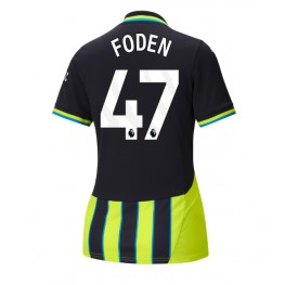 Manchester City Phil Foden #47 Uit tenue Dames 2024-25 Korte Mouw