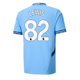 Manchester City Rico Lewis #82 Thuis tenue 2024-25 Korte Mouw