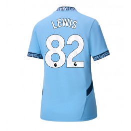 Manchester City Rico Lewis #82 Thuis tenue Dames 2024-25 Korte Mouw