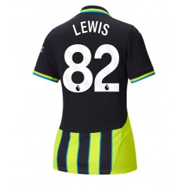 Manchester City Rico Lewis #82 Uit tenue Dames 2024-25 Korte Mouw