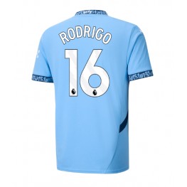 Manchester City Rodri Hernandez #16 Thuis tenue 2024-25 Korte Mouw