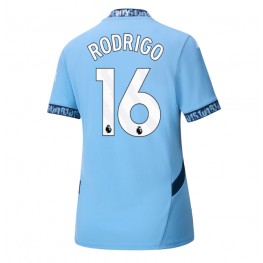 Manchester City Rodri Hernandez #16 Thuis tenue Dames 2024-25 Korte Mouw