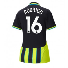 Manchester City Rodri Hernandez #16 Uit tenue Dames 2024-25 Korte Mouw