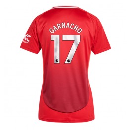 Manchester United Alejandro Garnacho #17 Thuis tenue Dames 2024-25 Korte Mouw