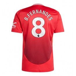 Manchester United Bruno Fernandes #8 Thuis tenue 2024-25 Korte Mouw