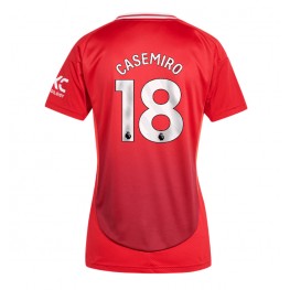 Manchester United Casemiro #18 Thuis tenue Dames 2024-25 Korte Mouw