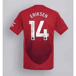 Manchester United Christian Eriksen #14 Thuis tenue 2024-25 Korte Mouw