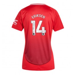 Manchester United Christian Eriksen #14 Thuis tenue Dames 2024-25 Korte Mouw