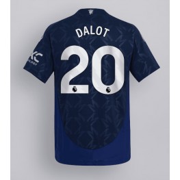 Manchester United Diogo Dalot #20 Uit tenue 2024-25 Korte Mouw