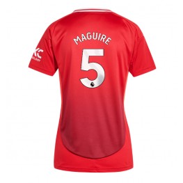 Manchester United Harry Maguire #5 Thuis tenue Dames 2024-25 Korte Mouw