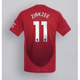 Manchester United Joshua Zirkzee #11 Thuis tenue 2024-25 Korte Mouw