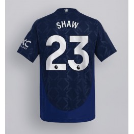 Manchester United Luke Shaw #23 Uit tenue 2024-25 Korte Mouw