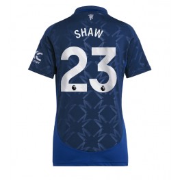 Manchester United Luke Shaw #23 Uit tenue Dames 2024-25 Korte Mouw