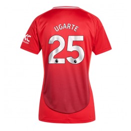 Manchester United Manuel Ugarte #25 Thuis tenue Dames 2024-25 Korte Mouw