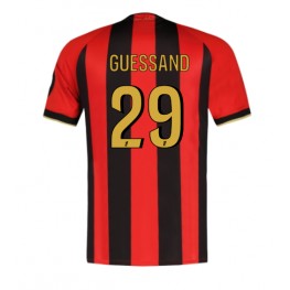 OGC Nice Evann Guessand #29 Thuis tenue 2024-25 Korte Mouw