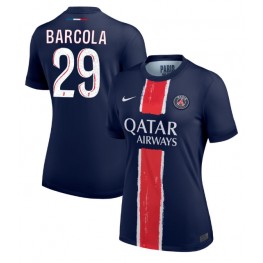 Paris Saint-Germain Bradley Barcola #29 Thuis tenue Dames 2024-25 Korte Mouw